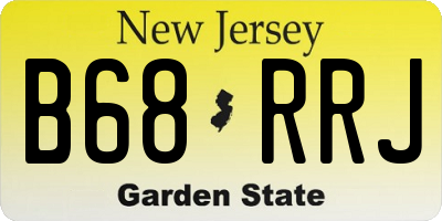 NJ license plate B68RRJ