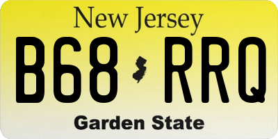 NJ license plate B68RRQ