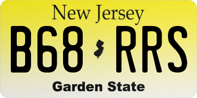 NJ license plate B68RRS