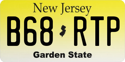 NJ license plate B68RTP