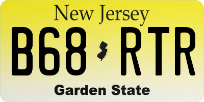 NJ license plate B68RTR