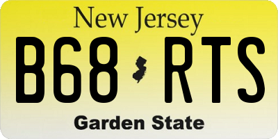 NJ license plate B68RTS