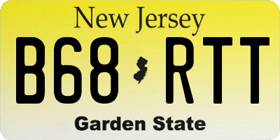NJ license plate B68RTT