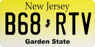NJ license plate B68RTV