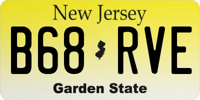NJ license plate B68RVE