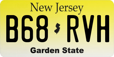 NJ license plate B68RVH