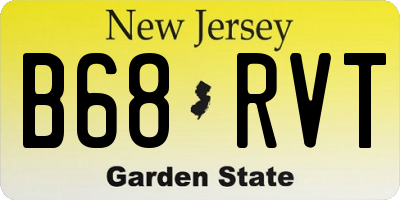 NJ license plate B68RVT