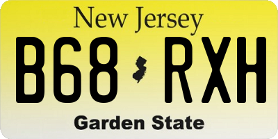 NJ license plate B68RXH
