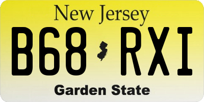 NJ license plate B68RXI