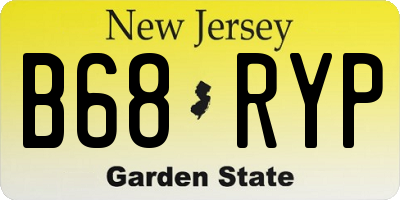 NJ license plate B68RYP