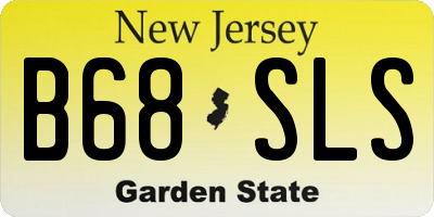 NJ license plate B68SLS