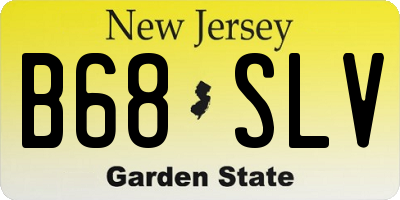 NJ license plate B68SLV
