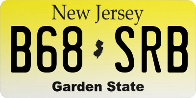 NJ license plate B68SRB