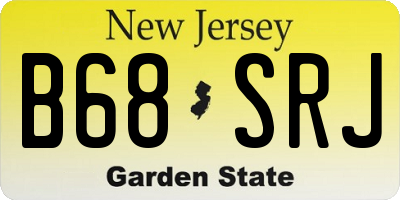 NJ license plate B68SRJ