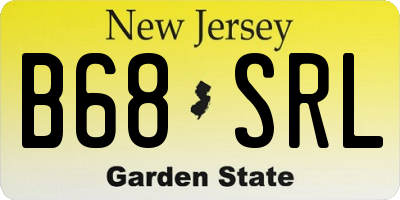 NJ license plate B68SRL