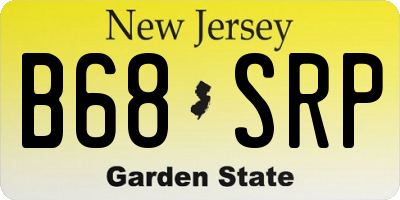 NJ license plate B68SRP