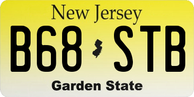 NJ license plate B68STB