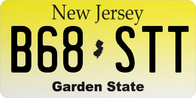 NJ license plate B68STT