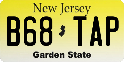 NJ license plate B68TAP