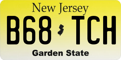NJ license plate B68TCH