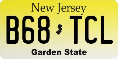 NJ license plate B68TCL