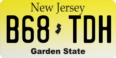 NJ license plate B68TDH
