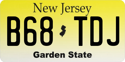 NJ license plate B68TDJ