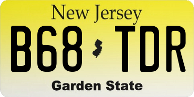 NJ license plate B68TDR