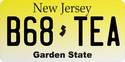 NJ license plate B68TEA