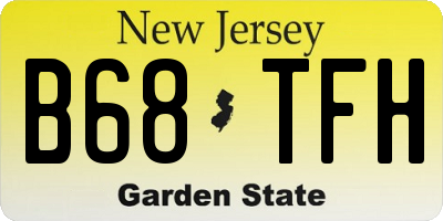 NJ license plate B68TFH