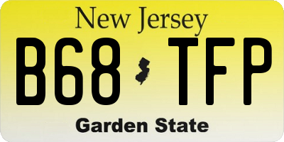 NJ license plate B68TFP