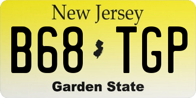 NJ license plate B68TGP