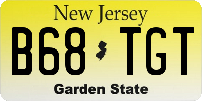 NJ license plate B68TGT