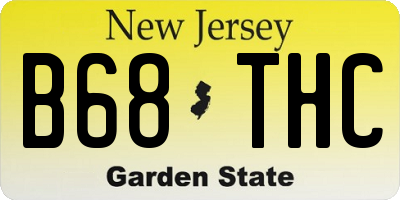 NJ license plate B68THC