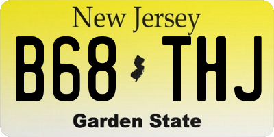 NJ license plate B68THJ