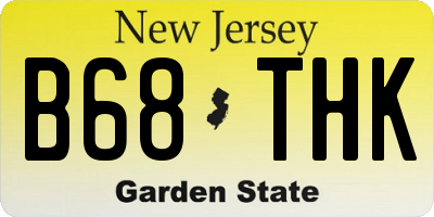 NJ license plate B68THK