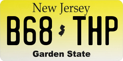 NJ license plate B68THP