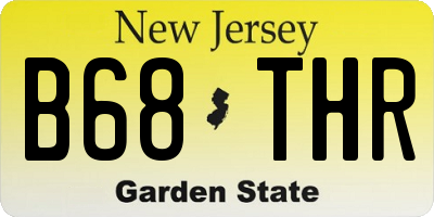 NJ license plate B68THR