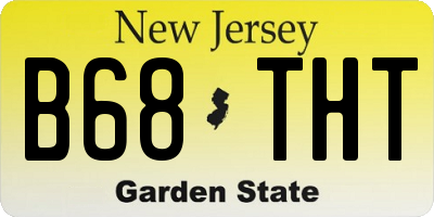 NJ license plate B68THT