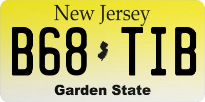 NJ license plate B68TIB
