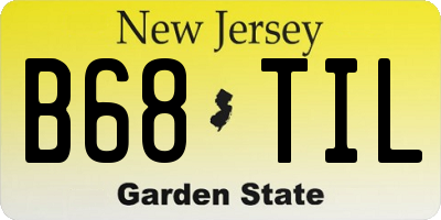 NJ license plate B68TIL