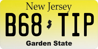 NJ license plate B68TIP