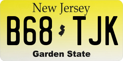 NJ license plate B68TJK