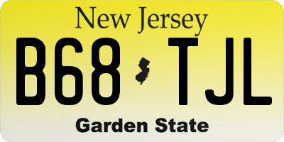 NJ license plate B68TJL