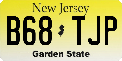 NJ license plate B68TJP