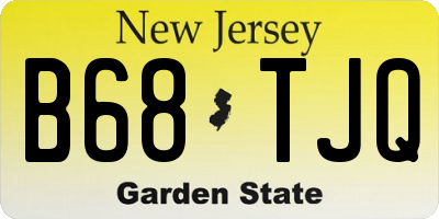 NJ license plate B68TJQ