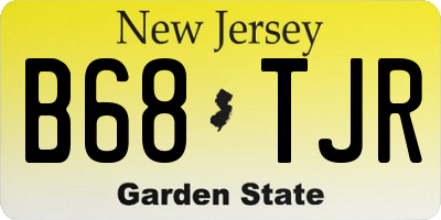 NJ license plate B68TJR