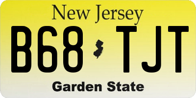 NJ license plate B68TJT
