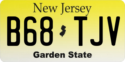 NJ license plate B68TJV