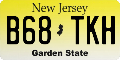 NJ license plate B68TKH